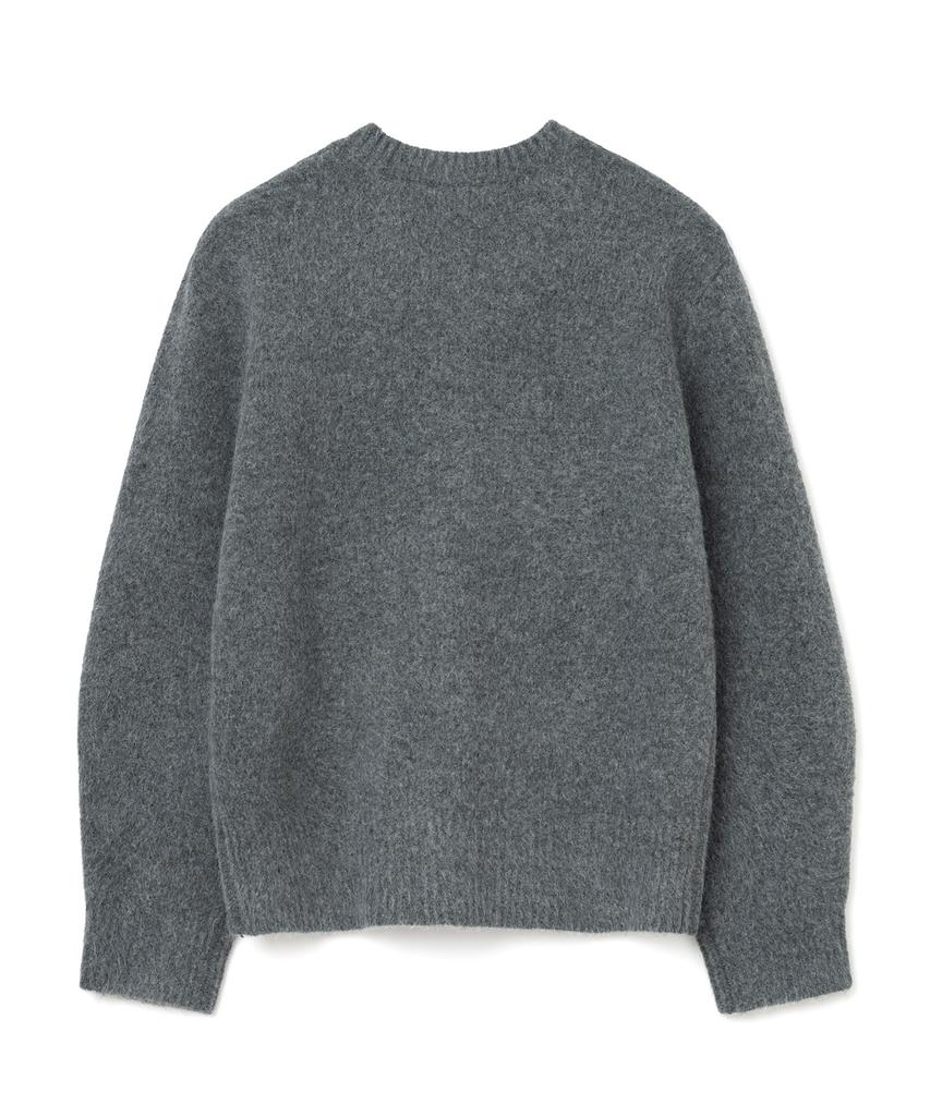 MILLO ARCHIVE Crop Silhouette V-Neck Knit [Charcoal]