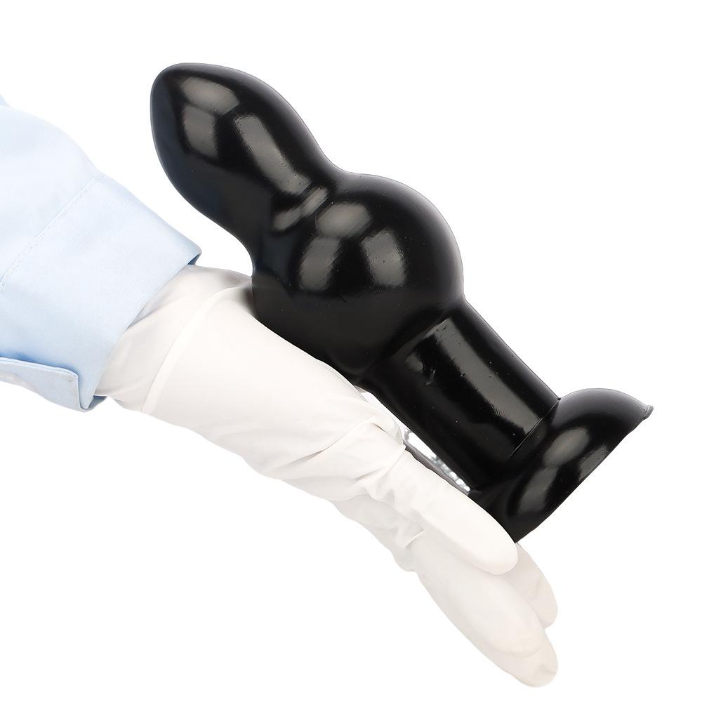 Großer Analplug Sexspielzeug Analdildos Schwarzer Penis PVC Realistischer Schwanz Fisting Sklave Pegging
