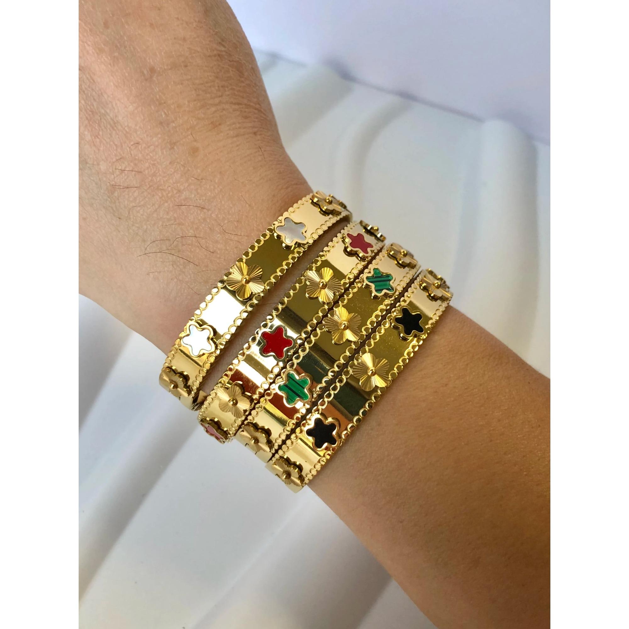 

Лидер продаж, модные браслеты и браслеты с цветами золотого цвета из нержавеющей стали для женщин, милый браслет Pulseira Love, ювелирные изделия, подарок на вечеринку