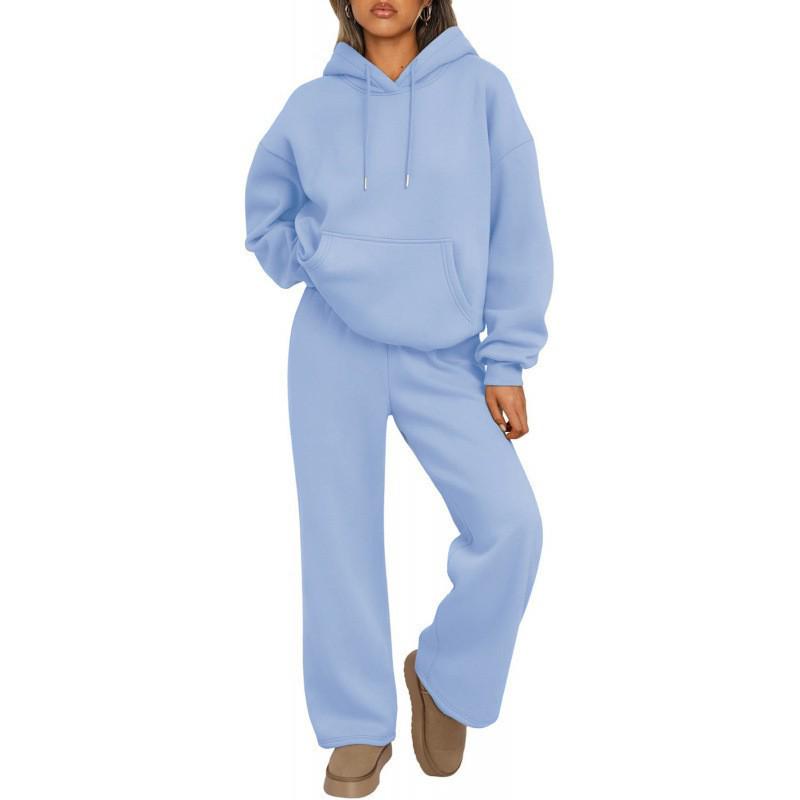 2026 Autumn/Winter Oversized Hoodie & Wide-Leg Pants Set