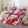 1PC DARLING In the FRANXX Zero Two Print Flannel Blanket, High Quality All Seasons, Home Decor, Warmth and Comfort, Perfect for Christmas Gifts