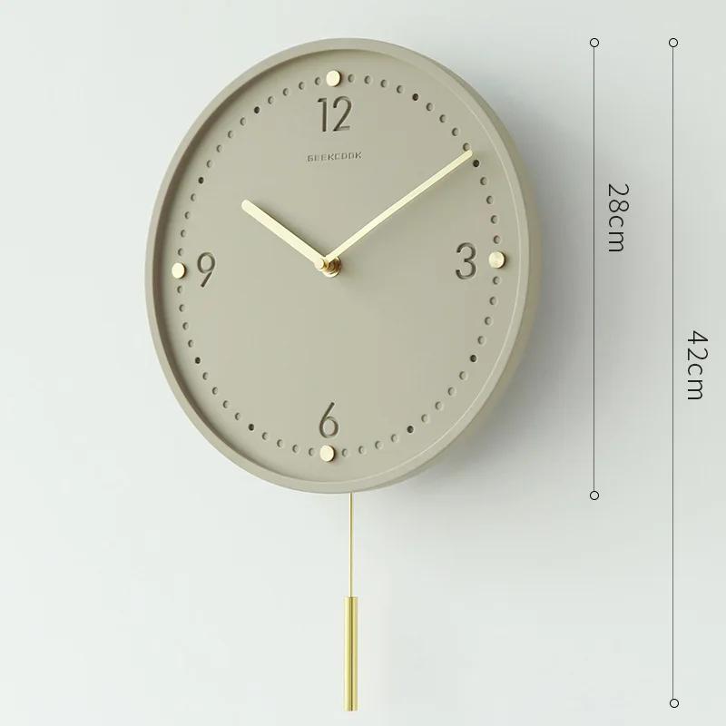 Minimalist Home Silent Wall Clocks High Quality Wall Decoration Light Luxury Wall Clock Reloj Pared Home Decoration Accessories