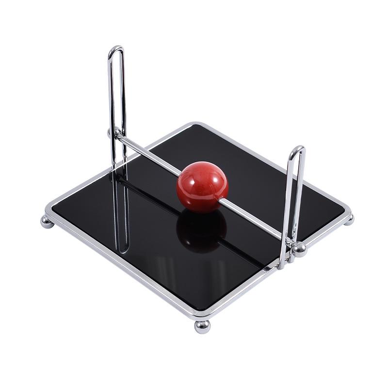 Luxury Mid-Century Silver Tissue Holder for Restaurants & Hotels