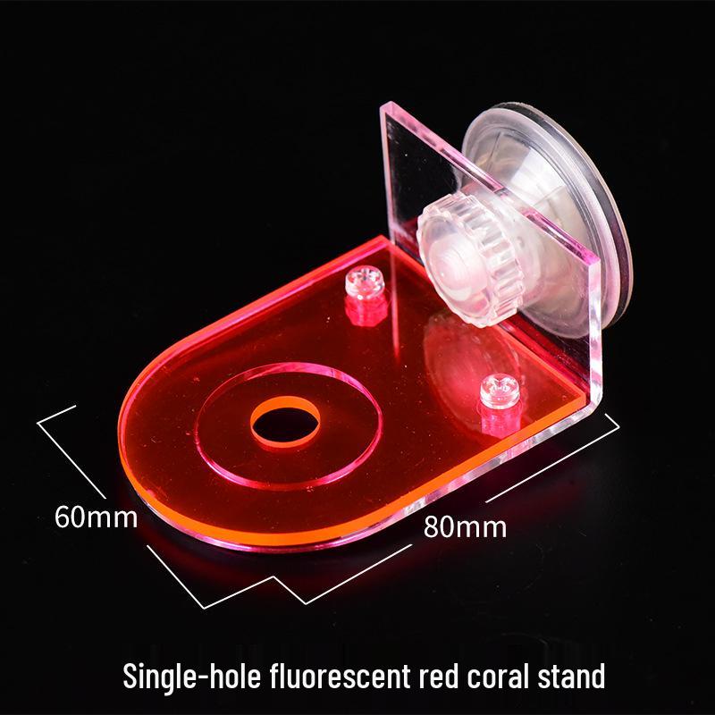 Fluorescent Acrylic Coral Propagation Base with Suction Cups for SPS and Soft Corals.