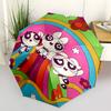 1pc Powerpuff Girls Automatic Opening Folding Umbrella with 8-Bone Iron Frame - Outdoor for Fans, Travelers, Everyday Use, Festival Gift.P003