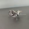 Imprisoned Heart Metal Thorns Love Ring Irregular European and American Niche Design Open Ring Couple Ring
