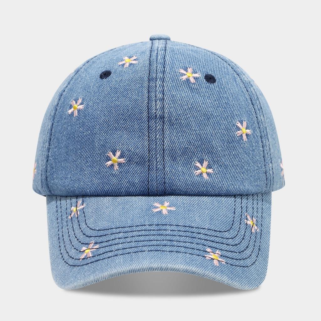 American Retro Floral Embroidered Women's Sun Hat - Autumn Outdoor Travel Sunshade Baseball Cap, Vintage Visor Hat