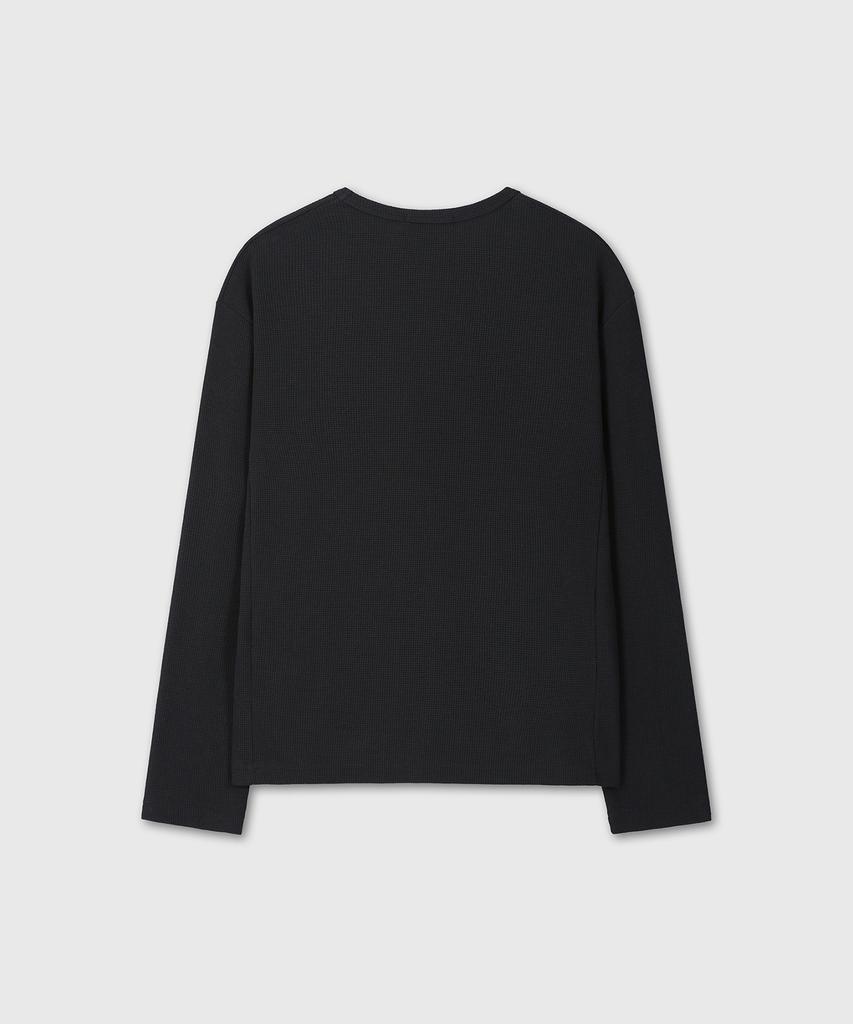 DIVEIN Uniform Waffle Long Sleeve (Black)