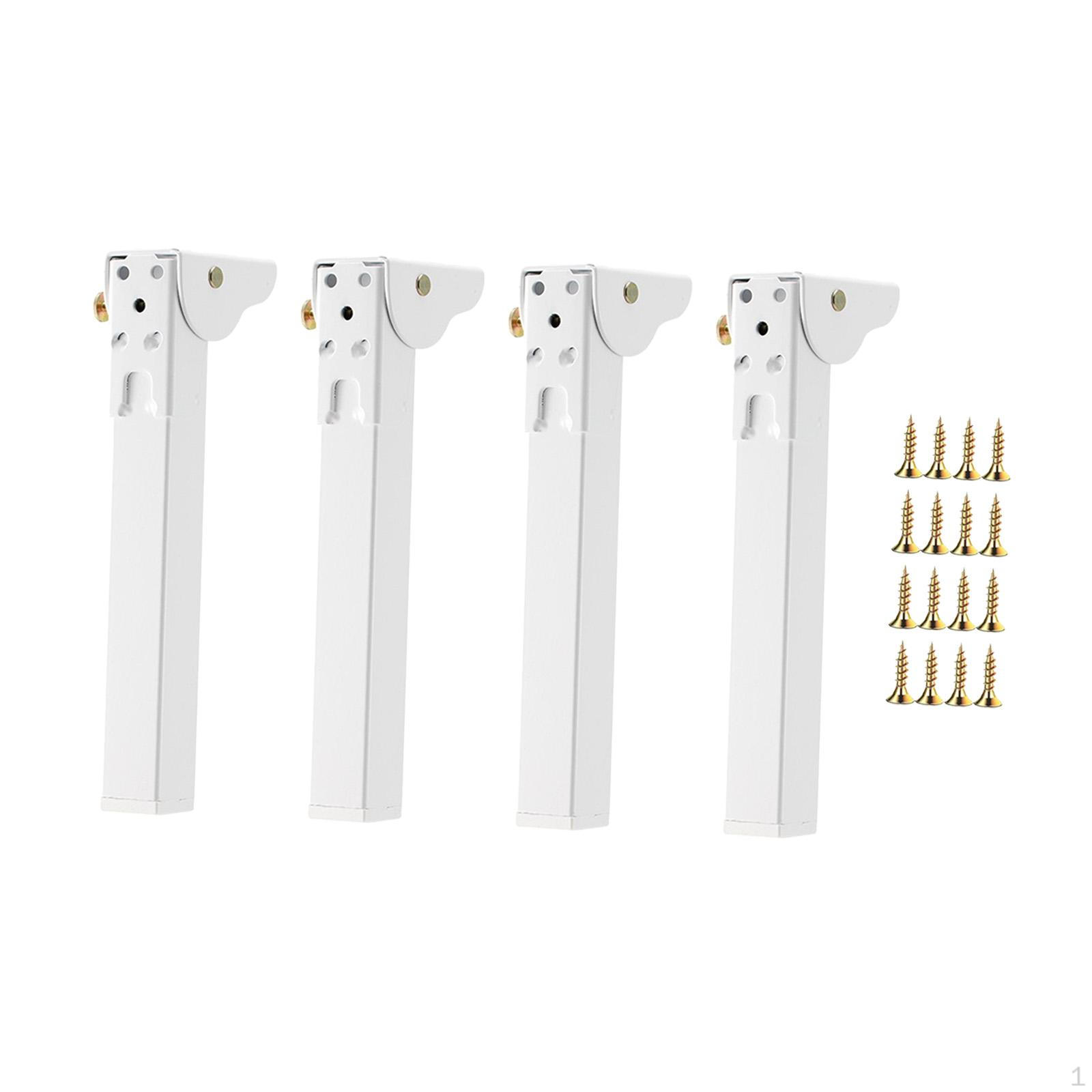 

4 Pieces Folding Table Legs Cabinet Feet Furniture Accessories Heavy Duty Metal DIY Desk 250mm