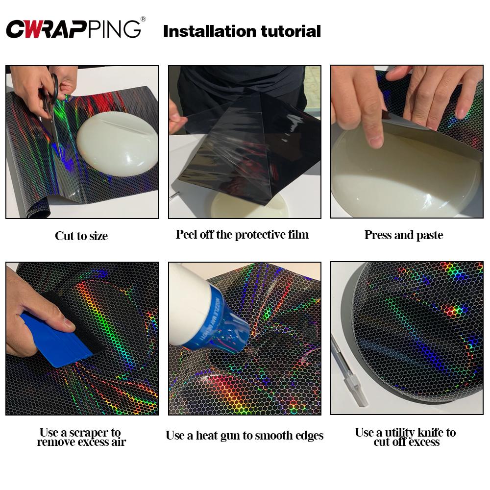 Car Carbon Fiber Stickers 3D 4D 5D 6D 9D Gloss Black Film Waterproof Sticker Tablet Motorcycle Hood Decal for Car Accessories