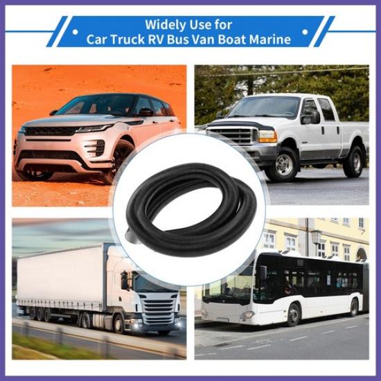 Car Heater Duct Pipe 42mm ID 300cm Max L Aluminum Foil Black