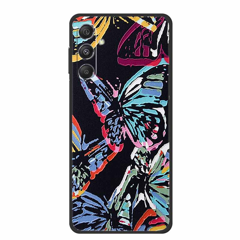 

3D Emboss Case For Samsung Galaxy F17 2025 Phone Case F 17 Coque Relief Flowers Soft Silicone Back Cover For Samsung F17 5G Case Samsung F17