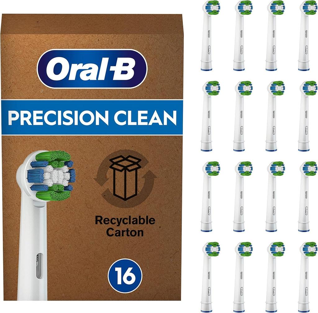 Braun Oral-B Genuine Basic Toothbrush Replacement Brush Set (16-Pack) EB20RB-16 Eco-Pack [Parallel Import]