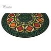Sand Scraping Doormat Floor Mat Semi-Circular Design 3D Illusion Rug Non-Slip Decorative Door Shock Absorbing Entryway Bedroom Fade-Resistant