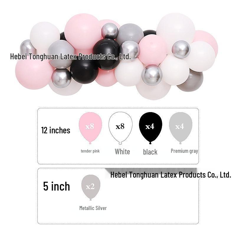 Neues Jahr Matt Glitzer Metallisch Latex Ballon Set für Dekorative Foto Atmosphäre