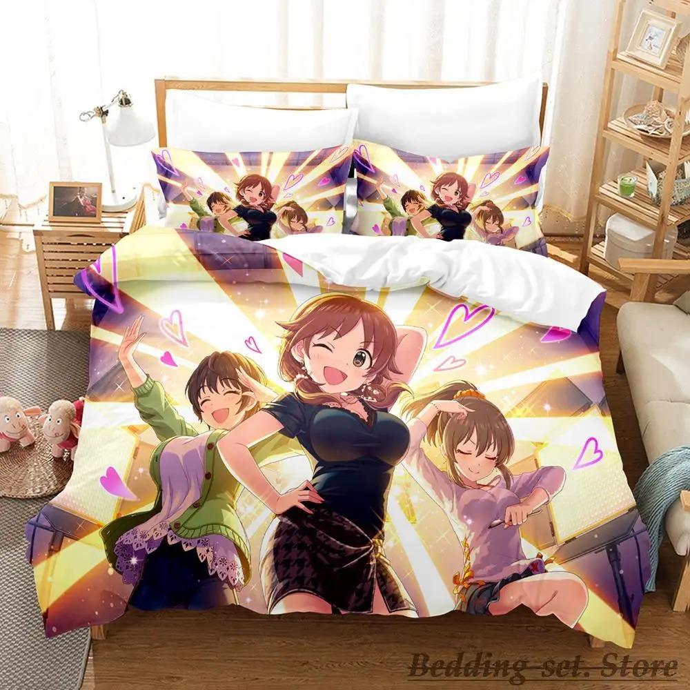 New THE iDOLM@STER Cinderella Girls Starlight Stage Bedding Set Single Twin Full Queen King Size Bed Set Bedroom Duvetcover Sets