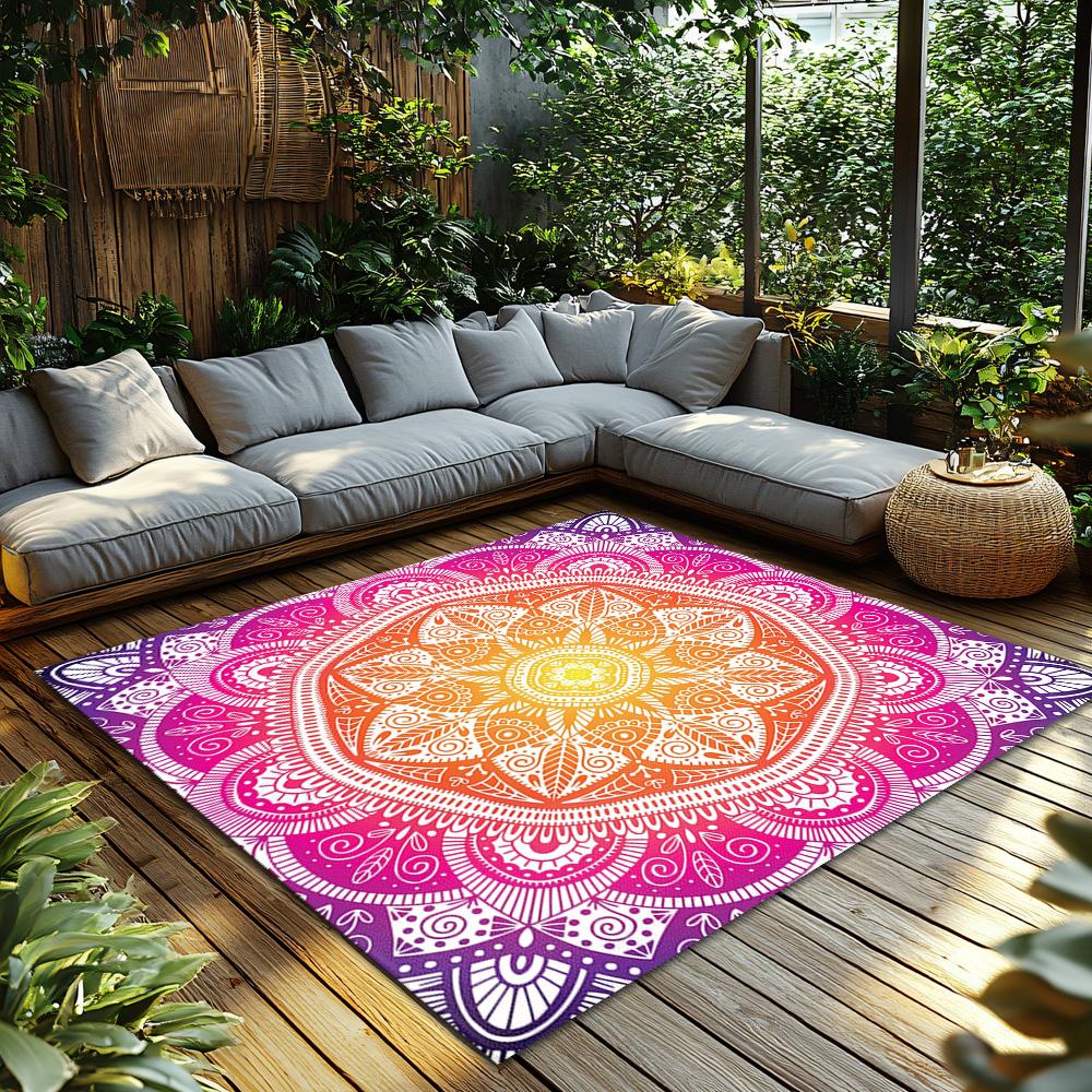 Cozy Moroccan Area Rug Boho Chic Home Decor Non Slip Floor Mat Persian Style Accent Rug Modern Living Room Carpet Durable Washab