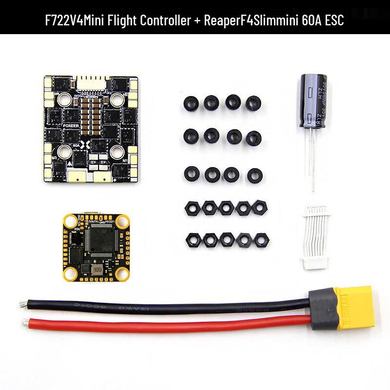 FOXEER Reaper F722V4Mini + F4Slimmini60A Flight Controller Stack