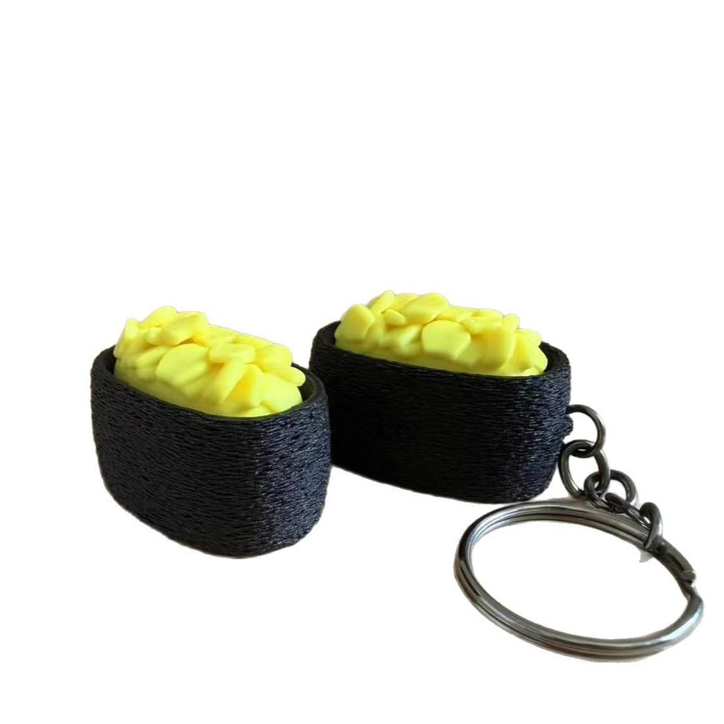 Flying Fish Roe Gunkan Sushi Keycap - 3D Printed Decompression Toy & Bag Pendant