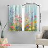 2pcs,2D plane printing Light Filtering Curtains Blossom Symphony Durable Polyester (without rod) Room Decor Ldeal for Living