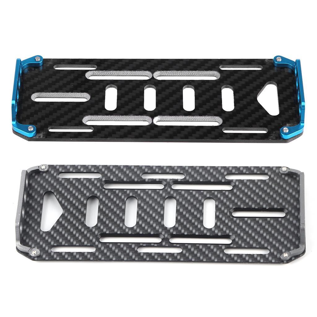 Aluminium Alloy Carbon  Battery Mount Plate for Axial SCX10 CC01  D90 1/10 Scale RC Car RC Car Battery Mount Plate