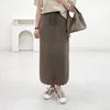 Mizqz Basic H Line Knit Long Skirt