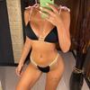 Sexy Micro Thong Neon Bikini Female Swimsuit Women Swimwear Two-pieces Bikini Set High Leg Cut Bather Bathing Suit Swim