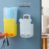 Wall-Mounted Cartoon Storage Box: Creative Plastic Pen Holder for Home Supplies and Remote Control. Punch-Free Simple Design.