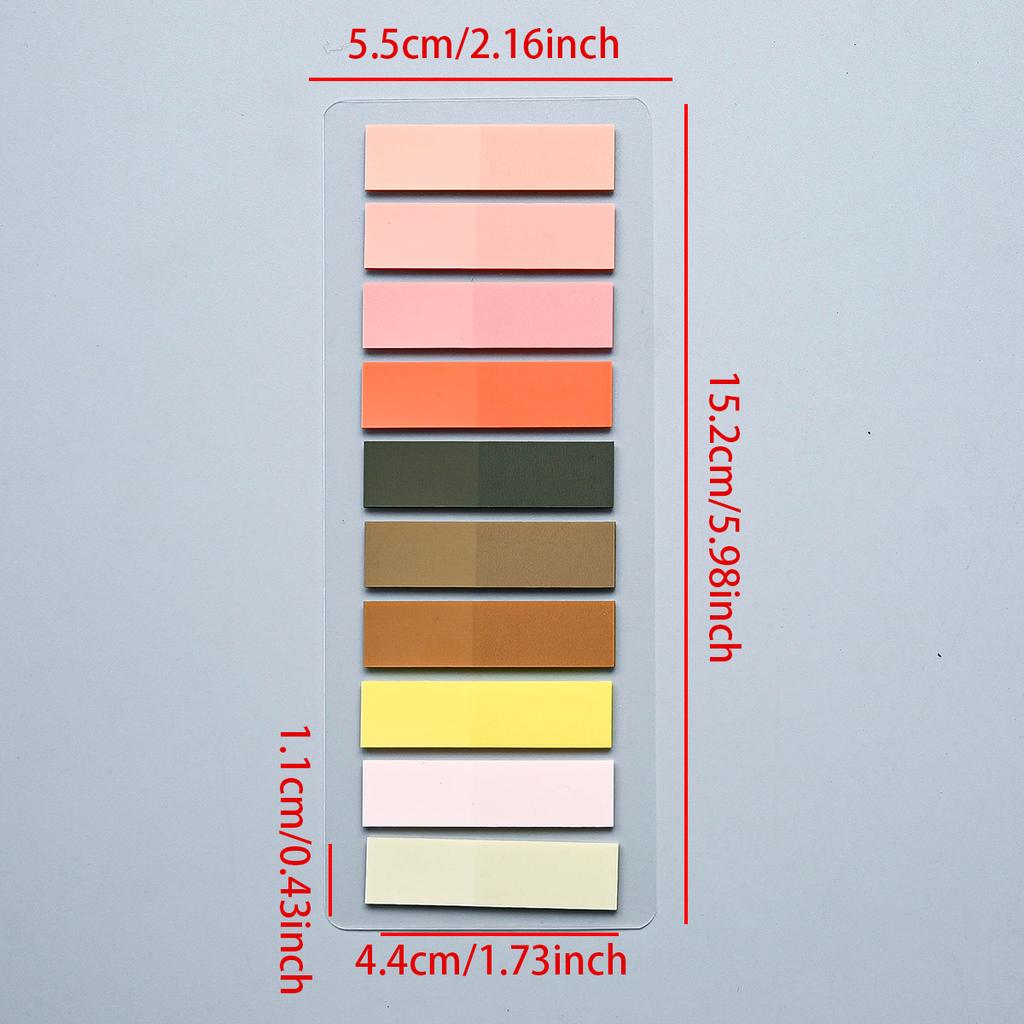 200-4200Pcs Transparent Colorful Index Creative Memo Pads Office School Stationery Self-Adhesive Stickers Sticky Note Pads