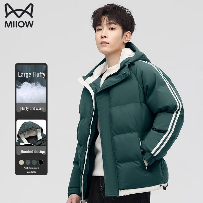 

MiiOW Men s Winter Thick Padded Hooded Jacket 2XL