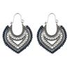 Bohemian Vintage Fashion Rope Wrap Earrings For Women Carved Hollow Geometric Drop Dangle India Earrings Boho Jewelry Wholesale