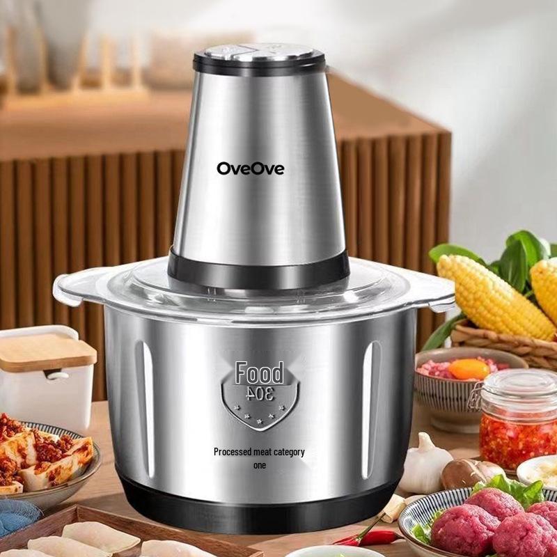 

Stainless Steel Meat Grinder and Mixer - Large Capacity Automatic Cooking Machine for Dumpling Filling 304 Stainless Steel