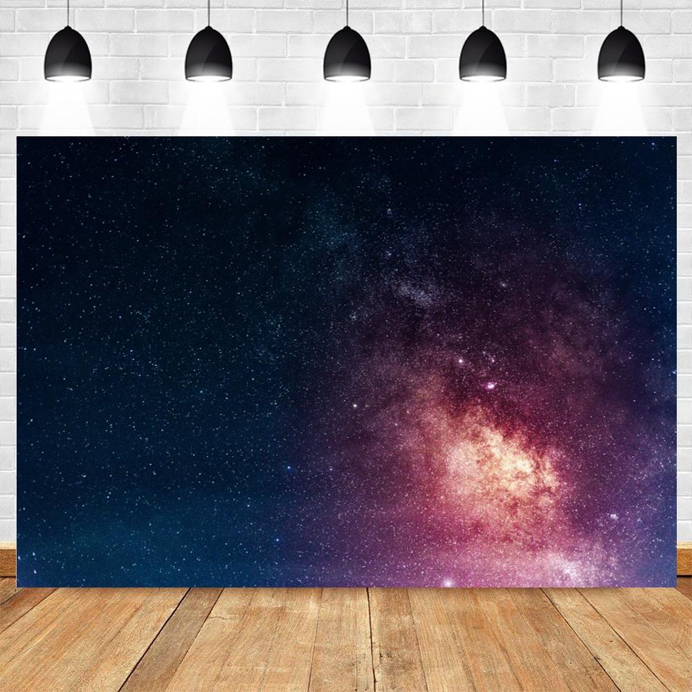 Cosmic Galaxy Backdrop Starry Sky Milky Way Stars Universe Space Theme Photo Background Baby Shower Birthday Party Decor Banner