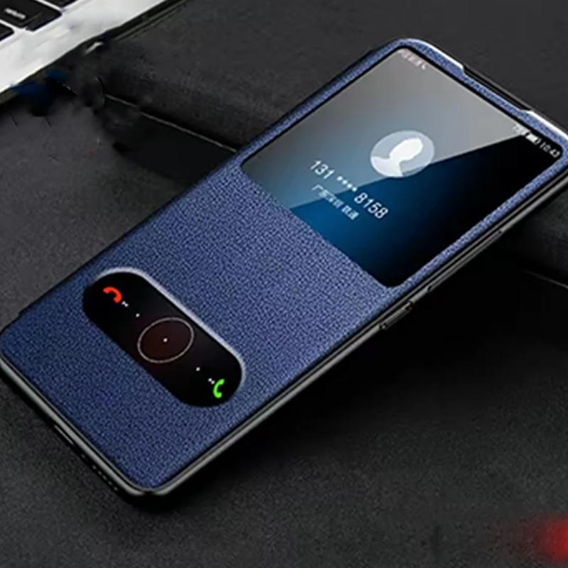 For Honor X9C Case Luxury View Window Leather Flip Case Cover for Honor X9C 5G X 9C Phone Case HonorX9C Coque Fundas HONOR X9C синий