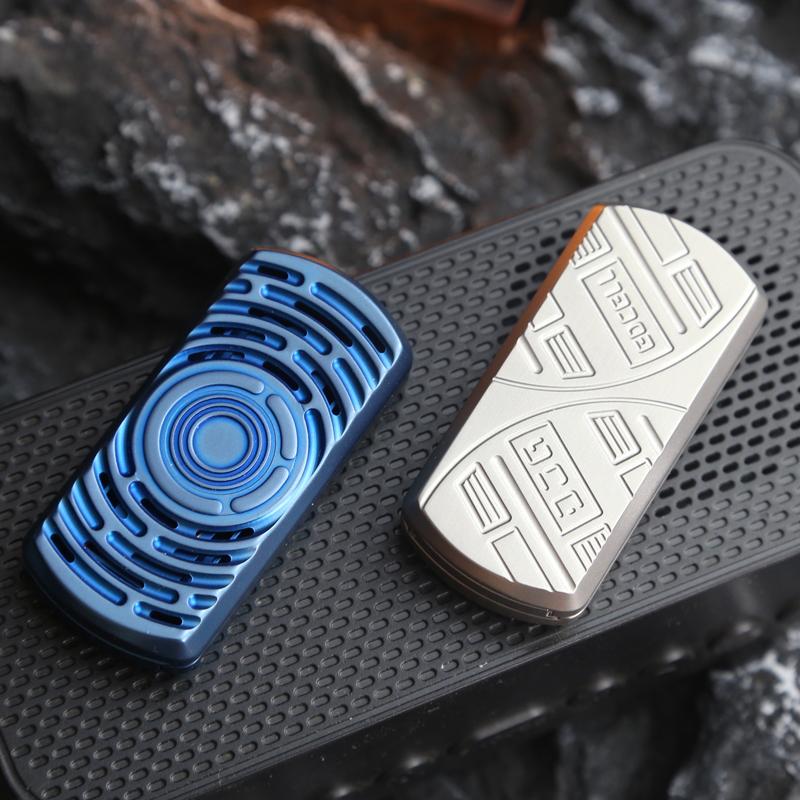 EDC Magnetic Tuning Fork Card Pusher Magnetic Push Slider ADHD Anxiety Stress Toys Office Desk Toys For Adult Gift