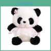 Panda Fee Plüsch Schlüsselanhänger mit Kleidern und Blumendekor für Handtaschenzubehör für Mädchen