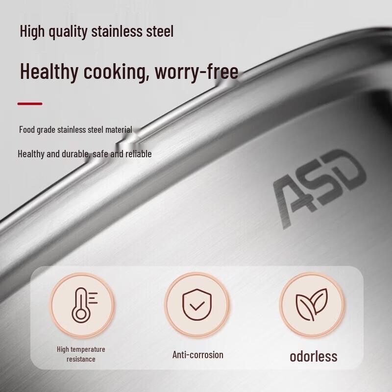 ASD Edelstahl 3-Lagen Dampfgarer