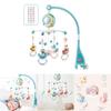 Elegant And High-quality Musical Crib Bed Bell Toy With Rotating Stars And Clouds