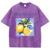 Printet Vasket T-shirt Herre Bomulds T-shirt Rund Hals Behagelig Streetwear Herre Afslappet Sommerbeklædning