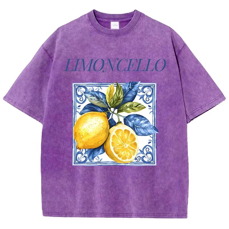 Printet Vasket T-shirt Herre Bomulds T-shirt Rund Hals Behagelig Streetwear Herre Afslappet Sommerbeklædning