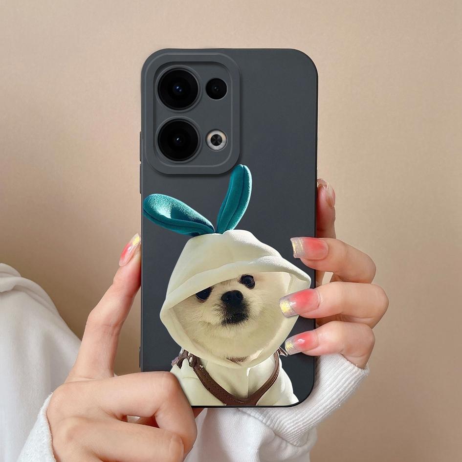 Pentru Oppo Reno13 Pro 12F Realme C75 Realme 14 Pro Plus F27 A3 NFC A40 A40m A60 Huse Drăguț Panda Broască Silicon Lichid Moale Anti-Alunecare Husă Pentru Oppo Carcasă