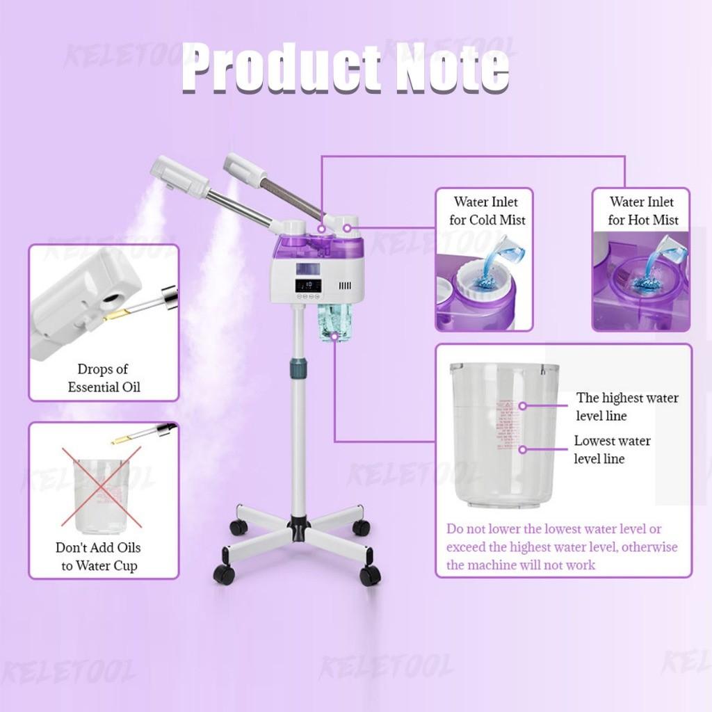 Facial Steamer Beauty Spray Home Spa Ozone Steaming Ion Sparyer Skin Moisturizing Absorption Hot Cold Spray Machine
