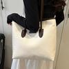 New Summer Fashion Large Capacity Tote Bag Niche Contrasting Color Splicing Casual Shoulder Bag Versatile Shopping Bag