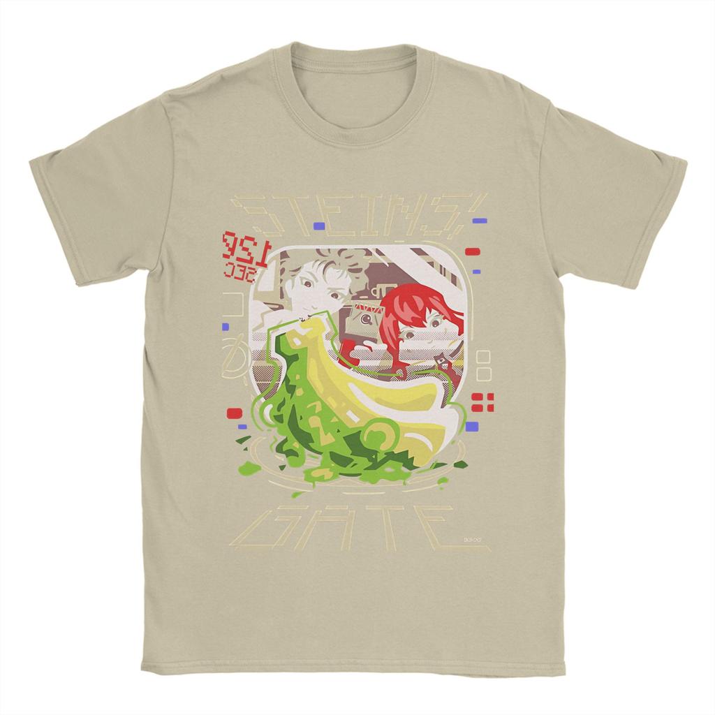 Game Steins Gate T Shirt Summer Mad Scientist Harajuku T Shirts Men Cotton Comfortable Top Tees Short-Sleeved Tshirt