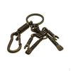 Punk Skeleton Skull Key Chain Keychain Spring Snap Hook Ring Gift