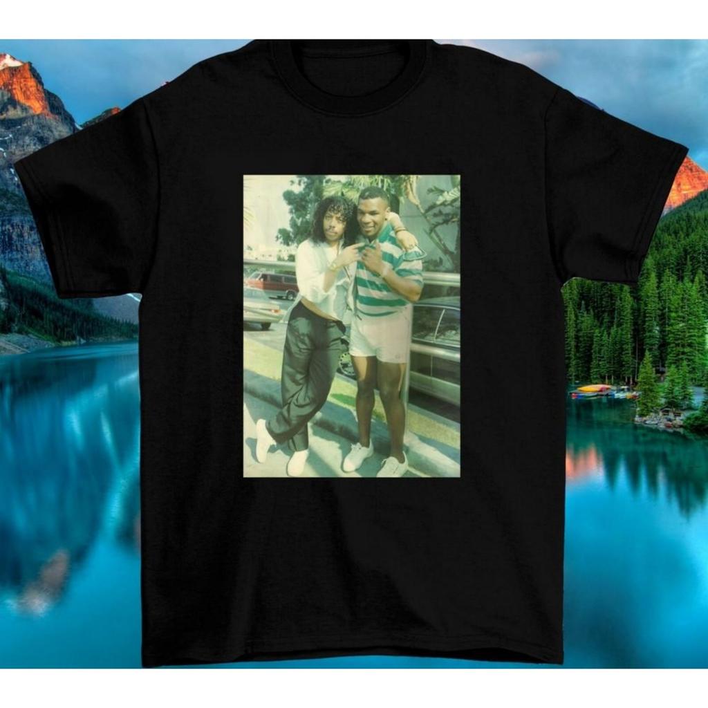 Rick James and Mike Tyson T Shirt Tee Cotton Size S To 5XL Black Unisex T-Shirt