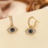 Trend Fashion Smooth Vintage Alloy Gold Plated Earrings Luxury Women Exquisite Wedding Party Gifts Unique