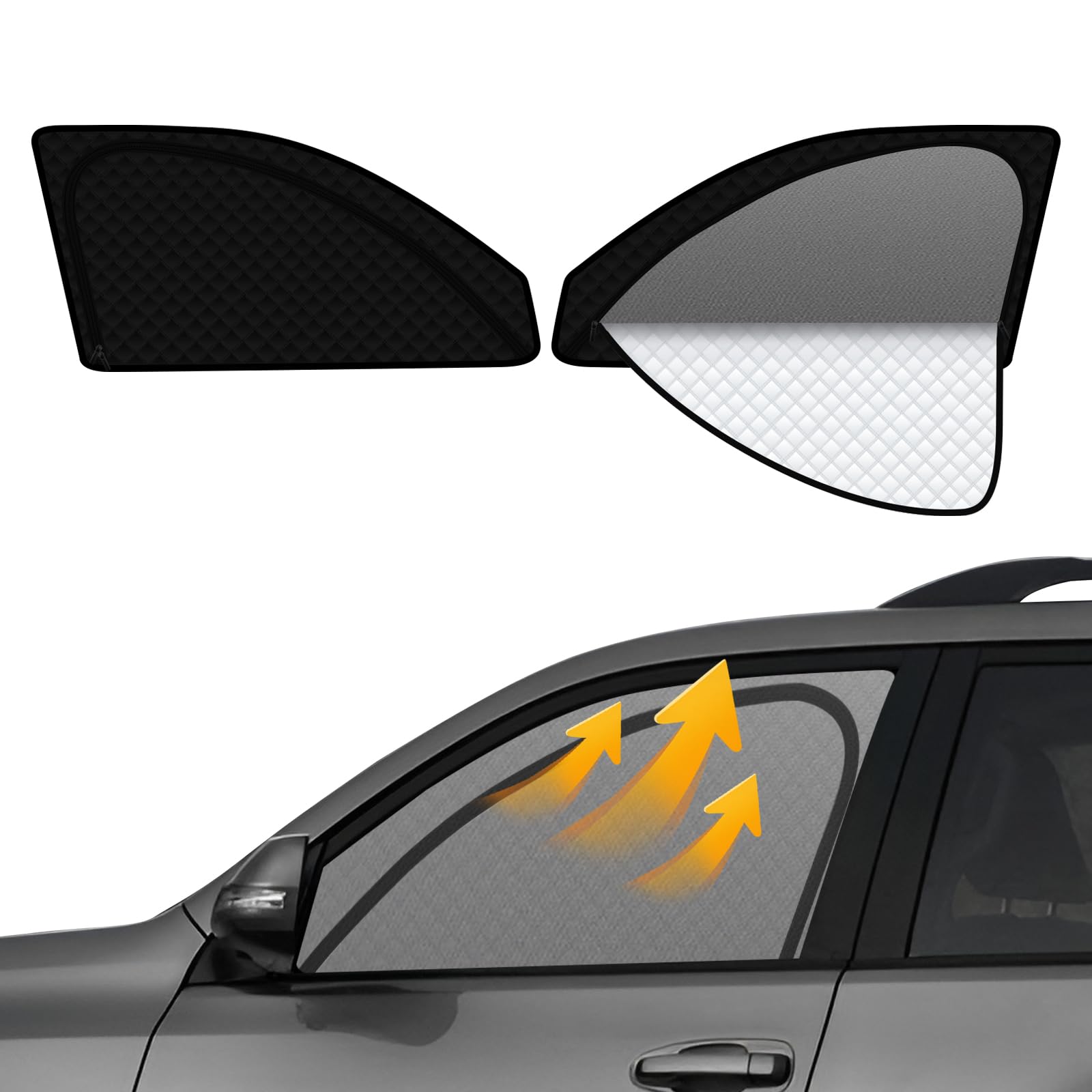 

steering wheel integrated Toyota Land Cruiser Prado 150 series late model sunshade mesh curtain magnetic type easy to attach and remove ventilation