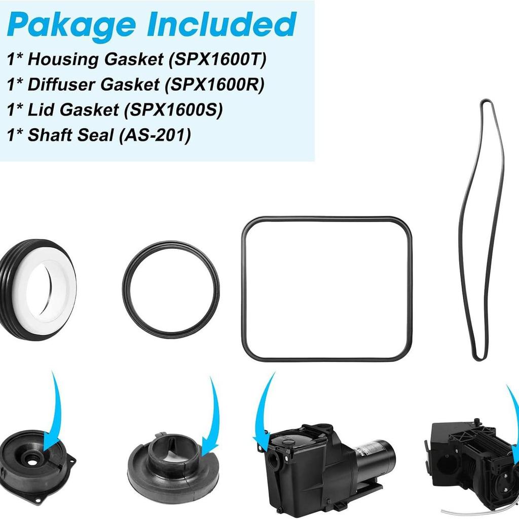 Hayward Super Pump SP2600 O-Ring Seal Repair Kit