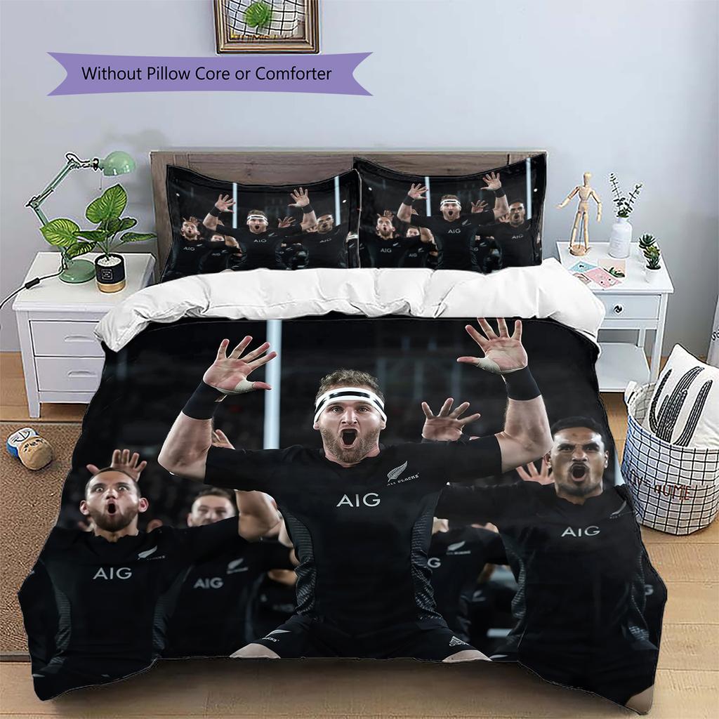 All Blacks Pattern Bedding Home Decoration Birthday Gift (1 * duvet cover + 2 * pillowcase, without core)